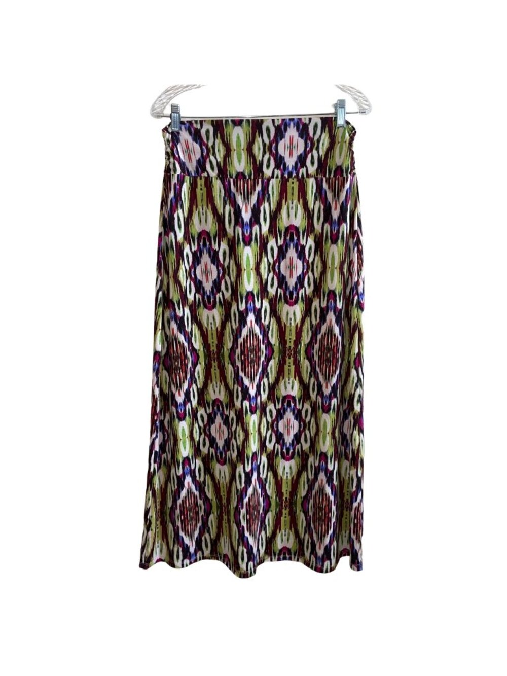 Faded Glory Multicolor Maxi Skirt S/CH (4-6) Geometric Pattern